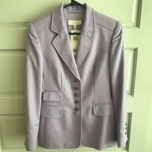 Vintage Lavender Escada Rabbit Fur Suit Jacket